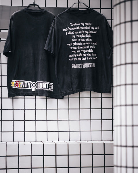 SAINT MICHAEL/BH_SS TEE/SKULL-K&BABY-M/BLK