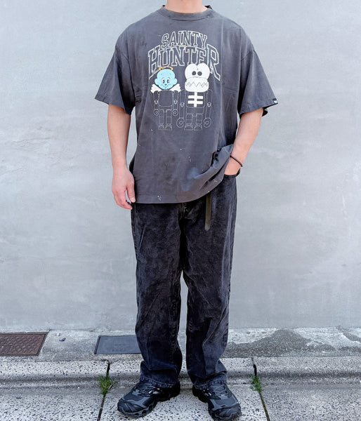 SAINT MICHAEL/BH_SS TEE/SKULL-K&BABY-M/BLK