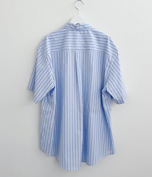 DIGAWEL/Buttondown S/S shirt (BLUE)