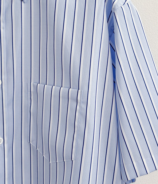 DIGAWEL/Buttondown S/S shirt (BLUE)