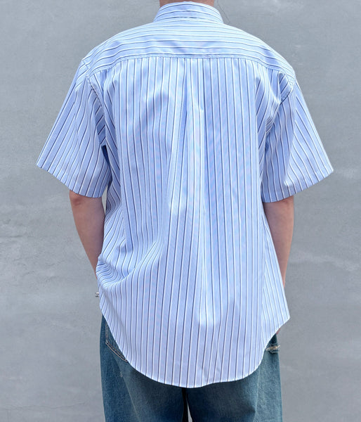 DIGAWEL/Buttondown S/S shirt (BLUE)