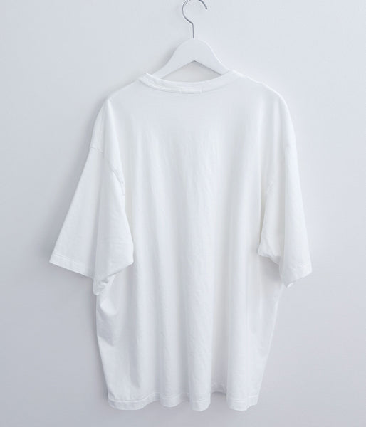 INTERIM/SEA ISLAND TOMPKINS LOOP JERSEY HYPER BIG BINDER NECK TUBE TEE (WHITE)