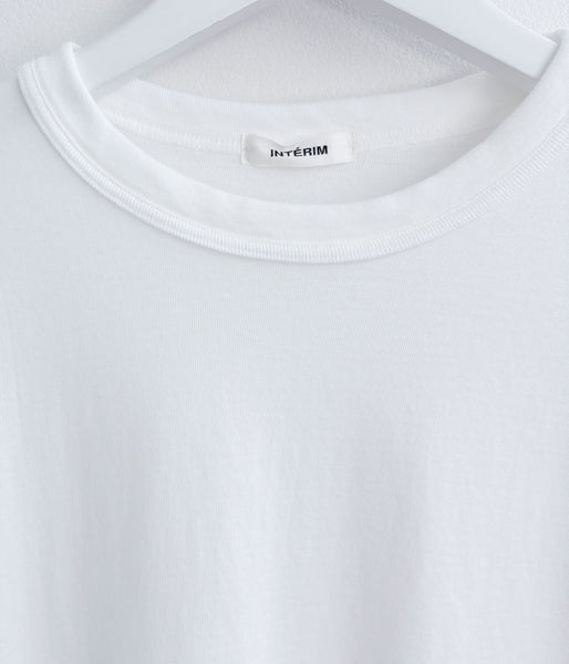 INTERIM/SEA ISLAND TOMPKINS LOOP JERSEY HYPER BIG BINDER NECK TUBE TEE (WHITE)
