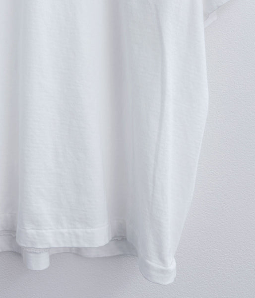 INTERIM/SEA ISLAND TOMPKINS LOOP JERSEY HYPER BIG BINDER NECK TUBE TEE (WHITE)