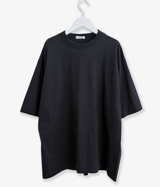 INTERIM/SEA ISLAND TOMPKINS LOOP JERSEY HYPER BIG BINDER NECK TUBE TEE (BLACK)