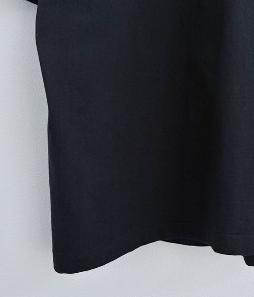 INTERIM/SEA ISLAND TOMPKINS LOOP JERSEY HYPER BIG BINDER NECK TUBE TEE (BLACK)