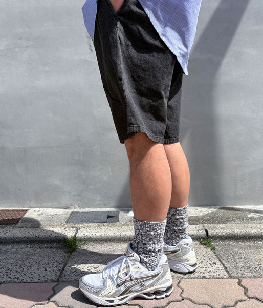 DESCENDANT/JERRY DENIM SHORTS (BLACK)