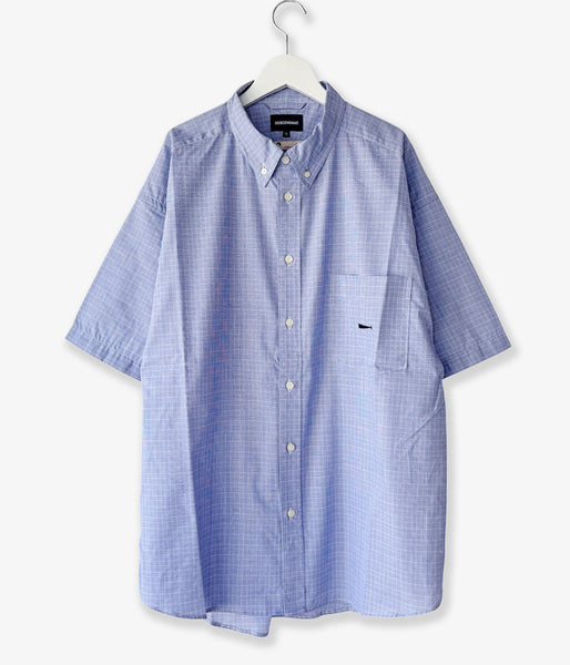 DESCENDANT/KENNEDYʼS PLAID SS SHIRT (LIGHT BLUE)