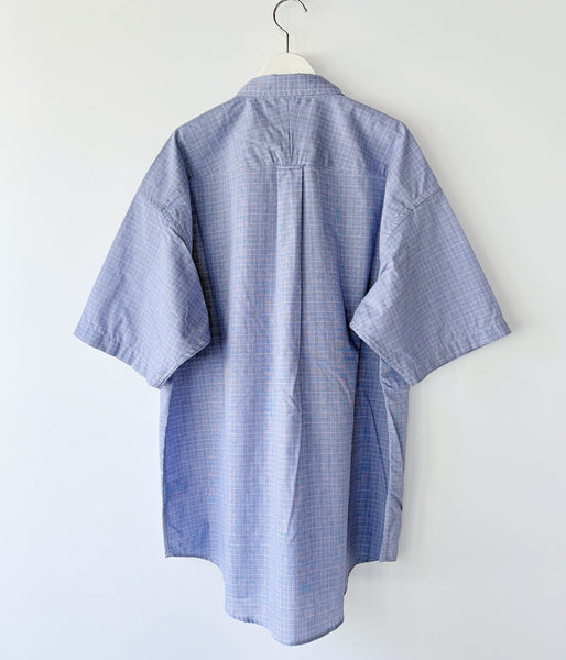 DESCENDANT/KENNEDYʼS PLAID SS SHIRT (LIGHT BLUE)