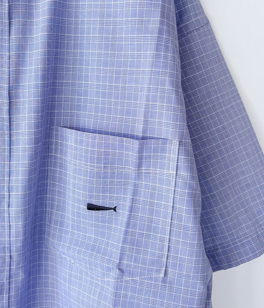 DESCENDANT/KENNEDYʼS PLAID SS SHIRT (LIGHT BLUE)