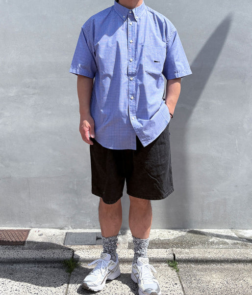 DESCENDANT/KENNEDYʼS PLAID SS SHIRT (LIGHT BLUE)
