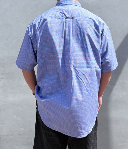 DESCENDANT/KENNEDYʼS PLAID SS SHIRT (LIGHT BLUE)