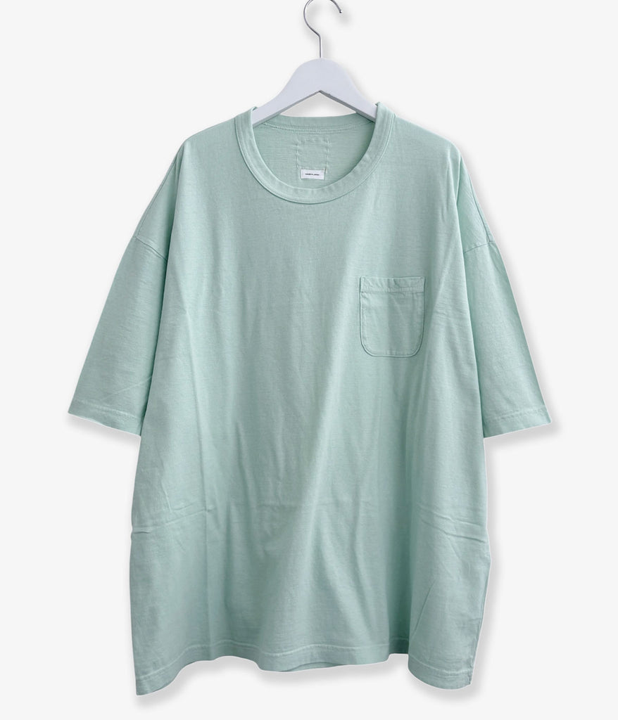 visvim/MONDO TEE S/S DMGD (L.T.GREEN)