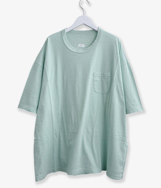 visvim/MONDO TEE S/S DMGD (L.T.GREEN)