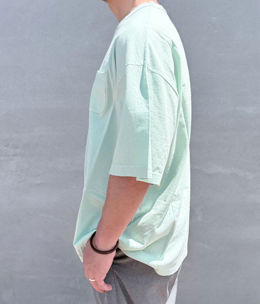 visvim/MONDO TEE S/S DMGD (L.T.GREEN)