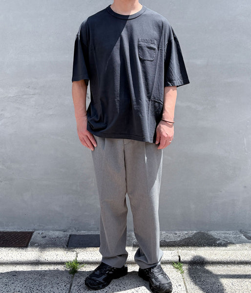 visvim/MONDO TEE S/S DMGD (BLACK)