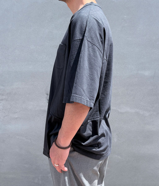 visvim/MONDO TEE S/S DMGD (BLACK)