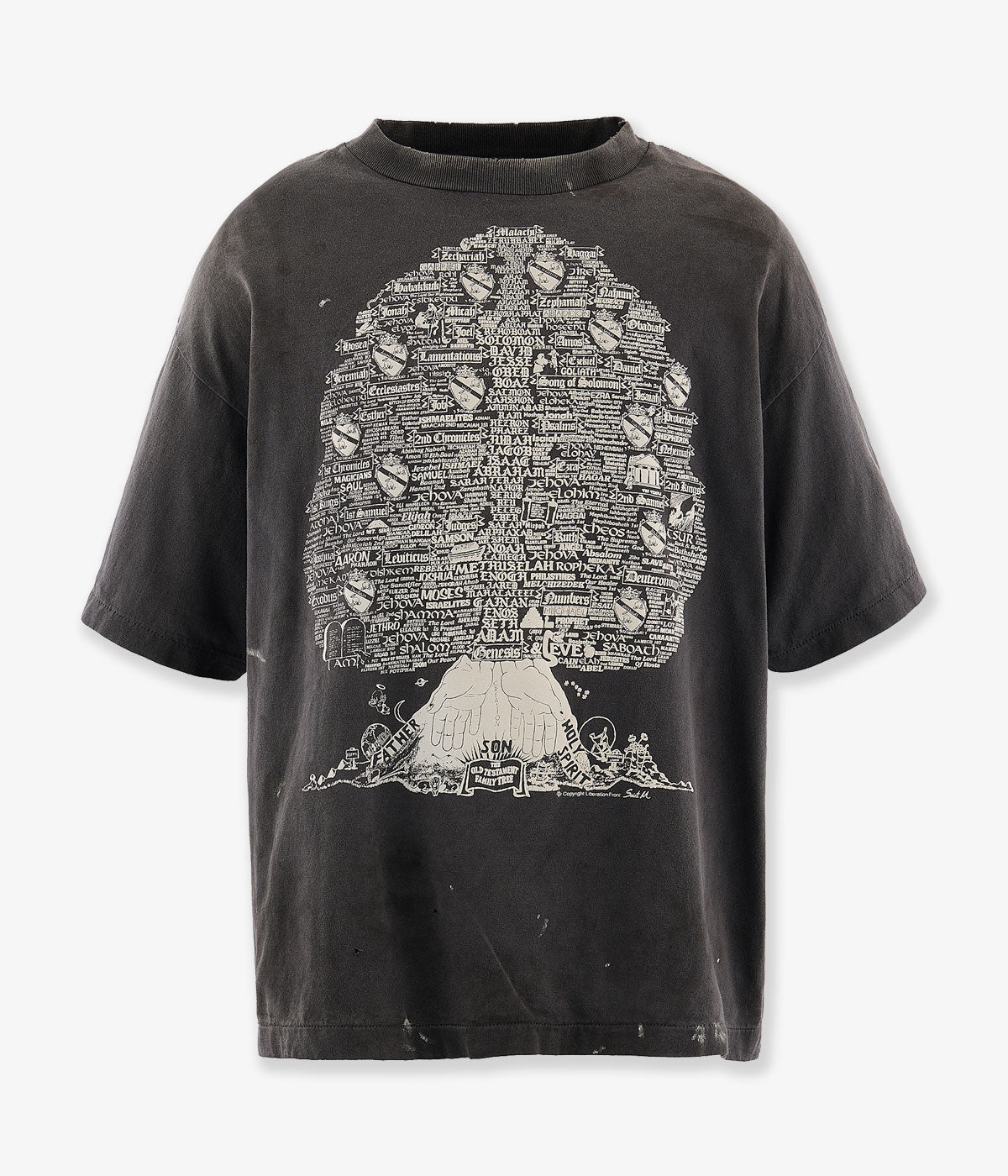 SAINT MICHAEL/SS T-SHIRT/TREE/BLK