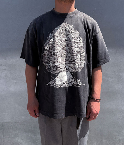 SAINT MICHAEL/SS T-SHIRT/TREE/BLK