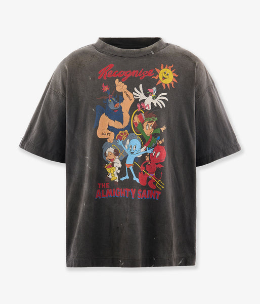 SAINT MICHAEL/SS T-SHIRT/ALMITHY SAINT/BLACK