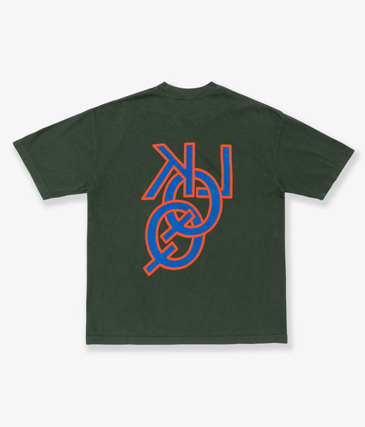 LQQK Studio/Q Rings tee (FOREST GREEN)