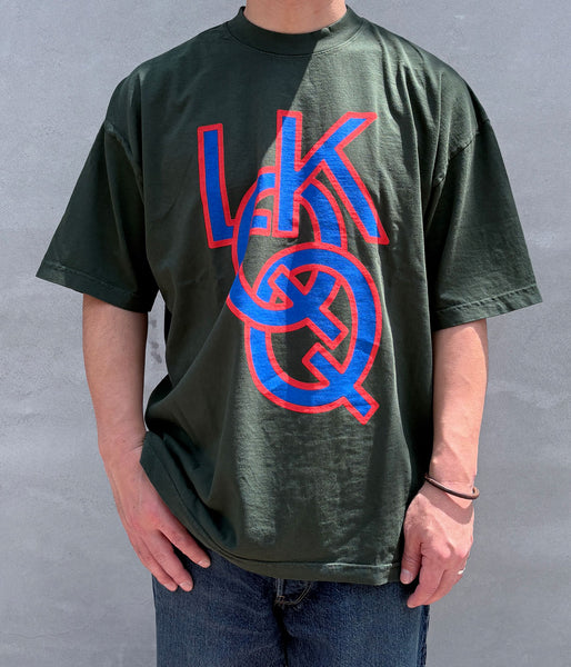 LQQK Studio/Q Rings tee (FOREST GREEN)