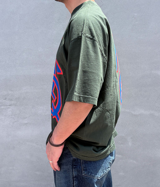 LQQK Studio/Q Rings tee (FOREST GREEN)