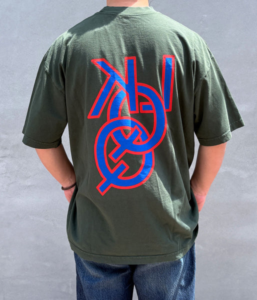 LQQK Studio/Q Rings tee (FOREST GREEN)
