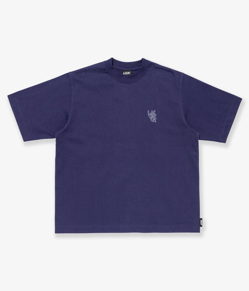 LQQK Studio/Q Ring Heavy Weight tee (BLUE)