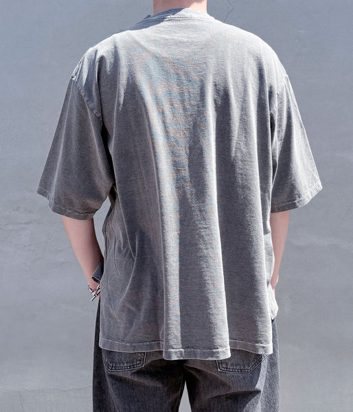 INTERIM/VINTAGE FADE BLACK  HYPER BIG T-SHIRT (POWDER)