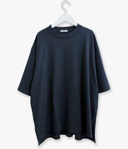 INTERIM/VINTAGE FADE BLACK  HYPER BIG T-SHIRT (SULFUR)