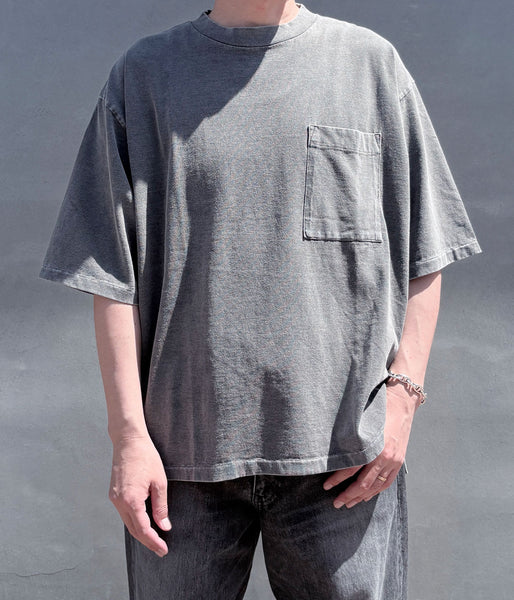 INTERIM/VINTAGE FADE BLACK  HYPER BIG POCKET T-SHIRT (POWDER)