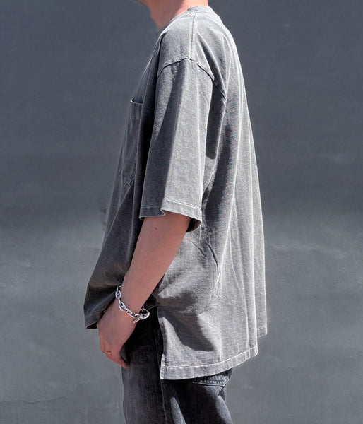 INTERIM/VINTAGE FADE BLACK  HYPER BIG POCKET T-SHIRT (POWDER)