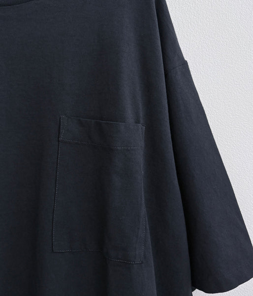 INTERIM/VINTAGE FADE BLACK  HYPER BIG POCKET T-SHIRT (SULFUR)