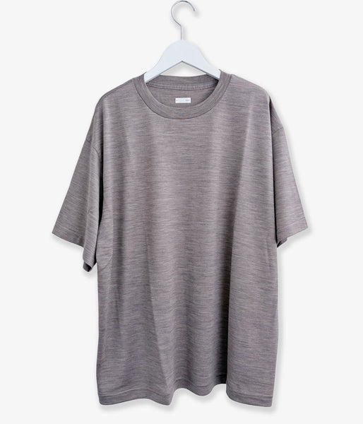 holk/WOOL S/S TSHIRT (MOCHA)