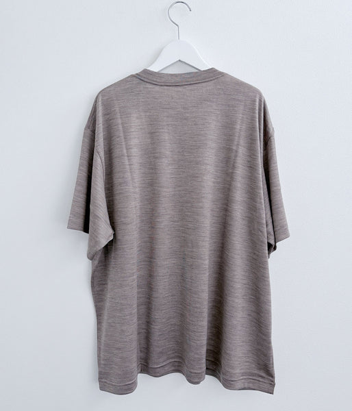 holk/WOOL S/S TSHIRT (MOCHA)