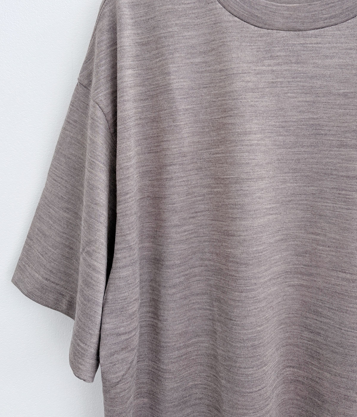 holk/WOOL S/S TSHIRT (MOCHA)