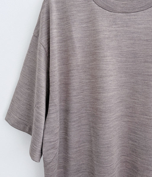 holk/WOOL S/S TSHIRT (MOCHA)