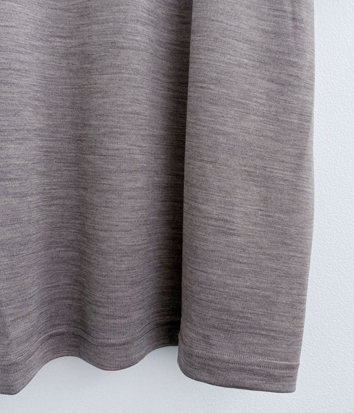 holk/WOOL S/S TSHIRT (MOCHA)