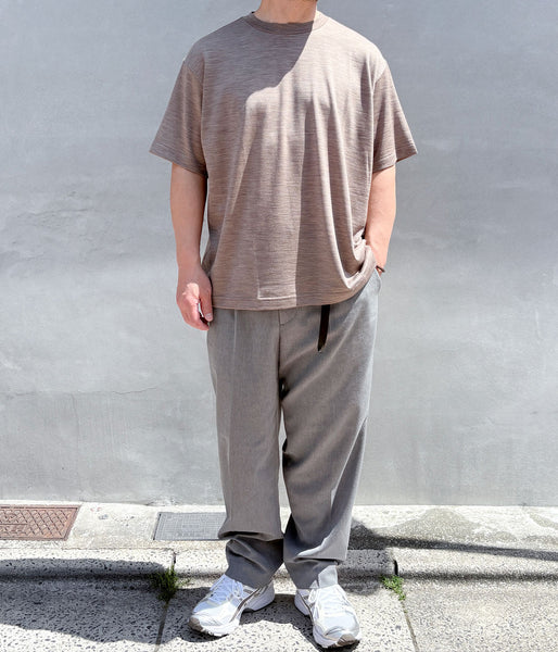 holk/WOOL S/S TSHIRT (MOCHA)