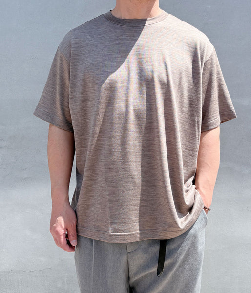 holk/WOOL S/S TSHIRT (MOCHA)