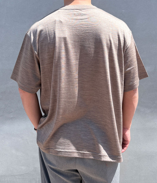 holk/WOOL S/S TSHIRT (MOCHA)