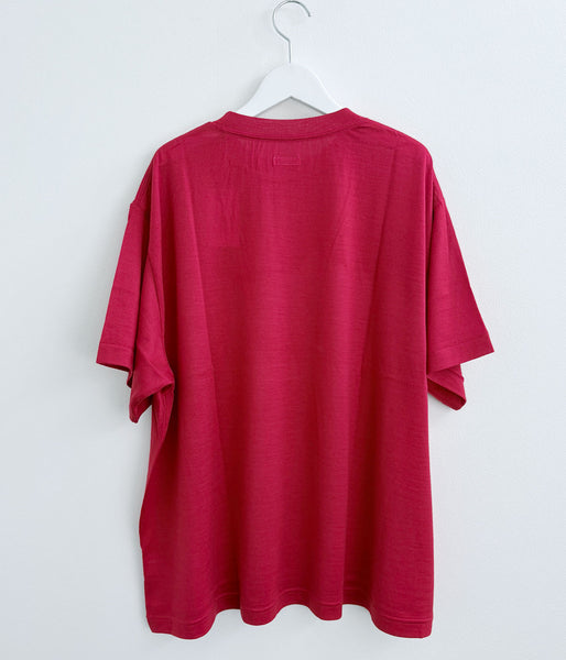 holk/WOOL S/S TSHIRT (RED)