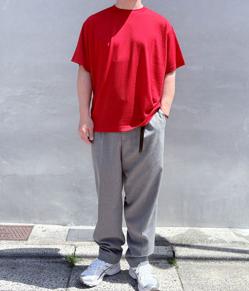 holk/WOOL S/S TSHIRT (RED)
