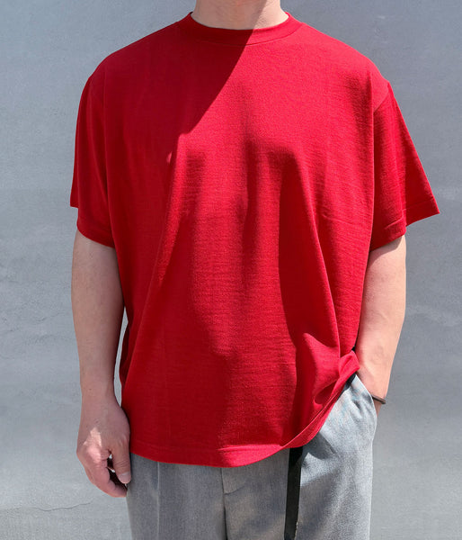holk/WOOL S/S TSHIRT (RED)