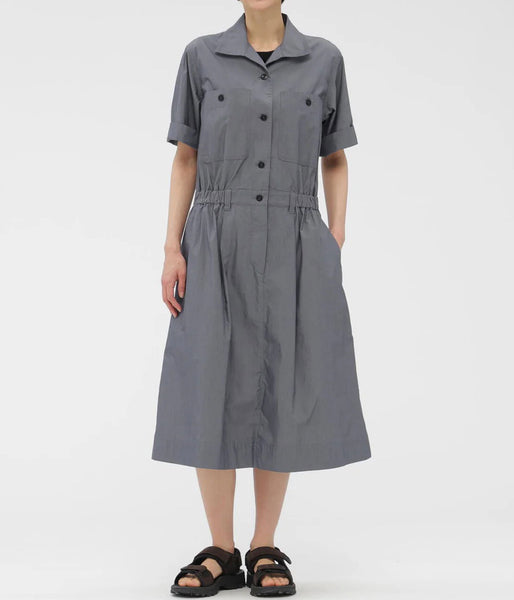 MHL./SUPERLIGHT COTTON NYLON DRESS (MID GREY)