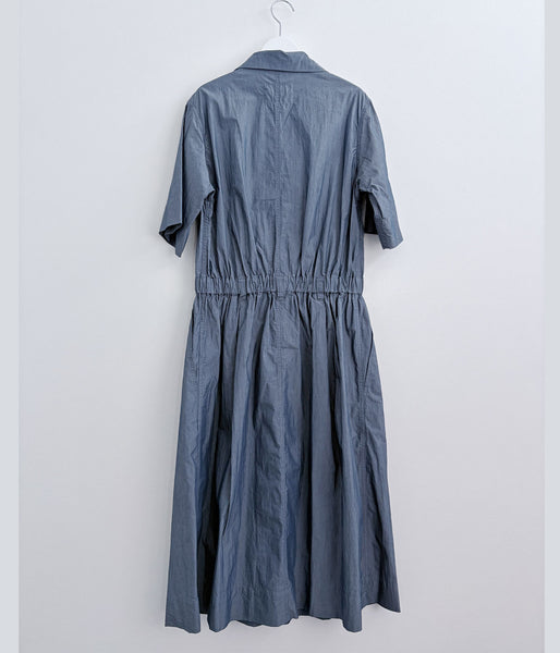 MHL./SUPERLIGHT COTTON NYLON DRESS (MID BLUE)
