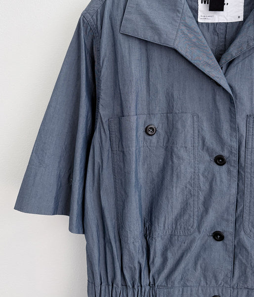 MHL./SUPERLIGHT COTTON NYLON DRESS (MID BLUE)
