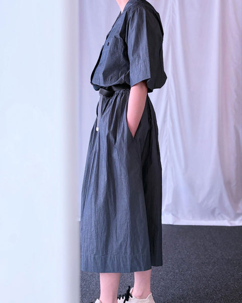 MHL./SUPERLIGHT COTTON NYLON DRESS (MID BLUE)
