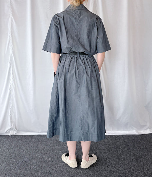 MHL./SUPERLIGHT COTTON NYLON DRESS (MID BLUE)
